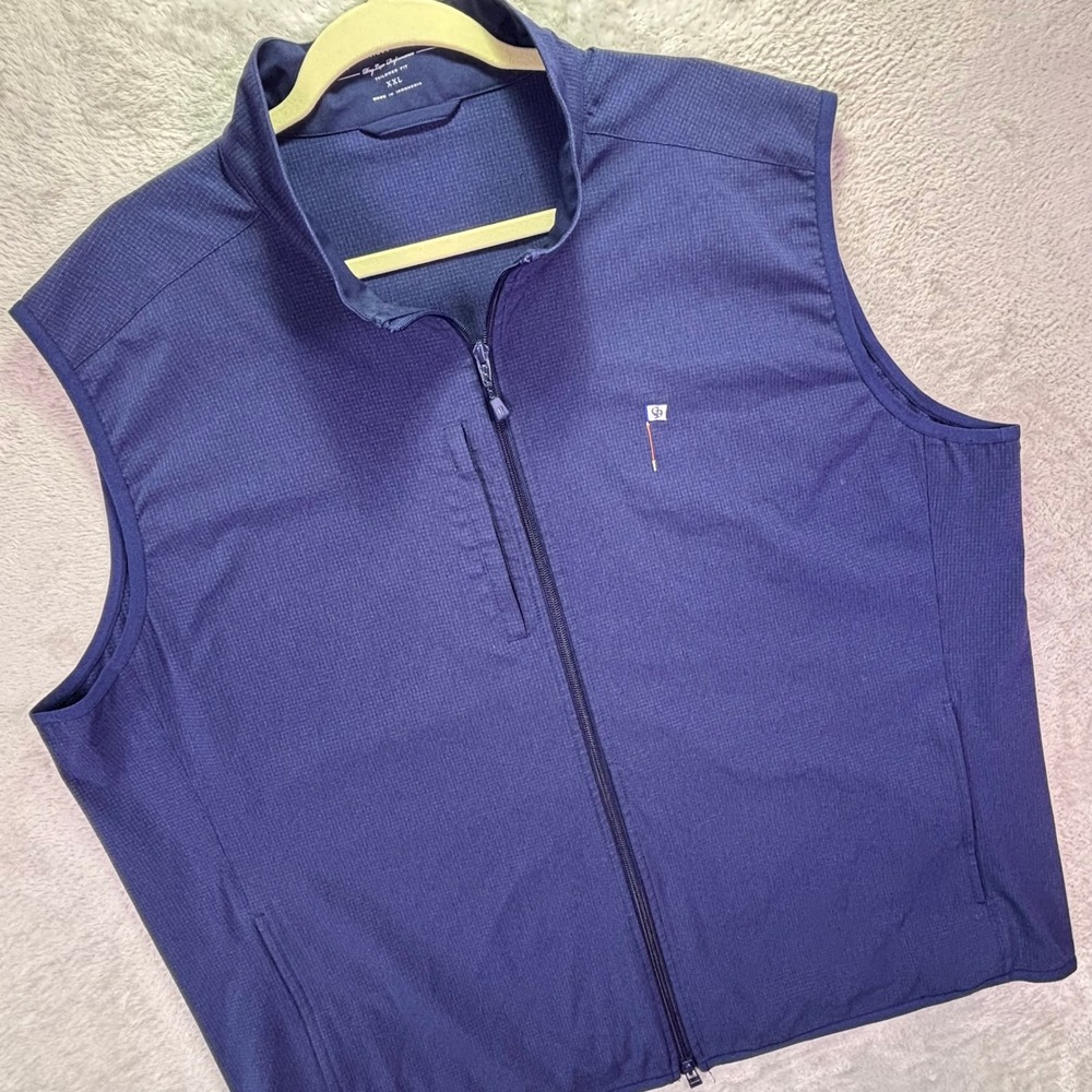 Holderness & Bourne Mens Vest XXL Navy The Ventura Full Zip Golf HB2407.603
